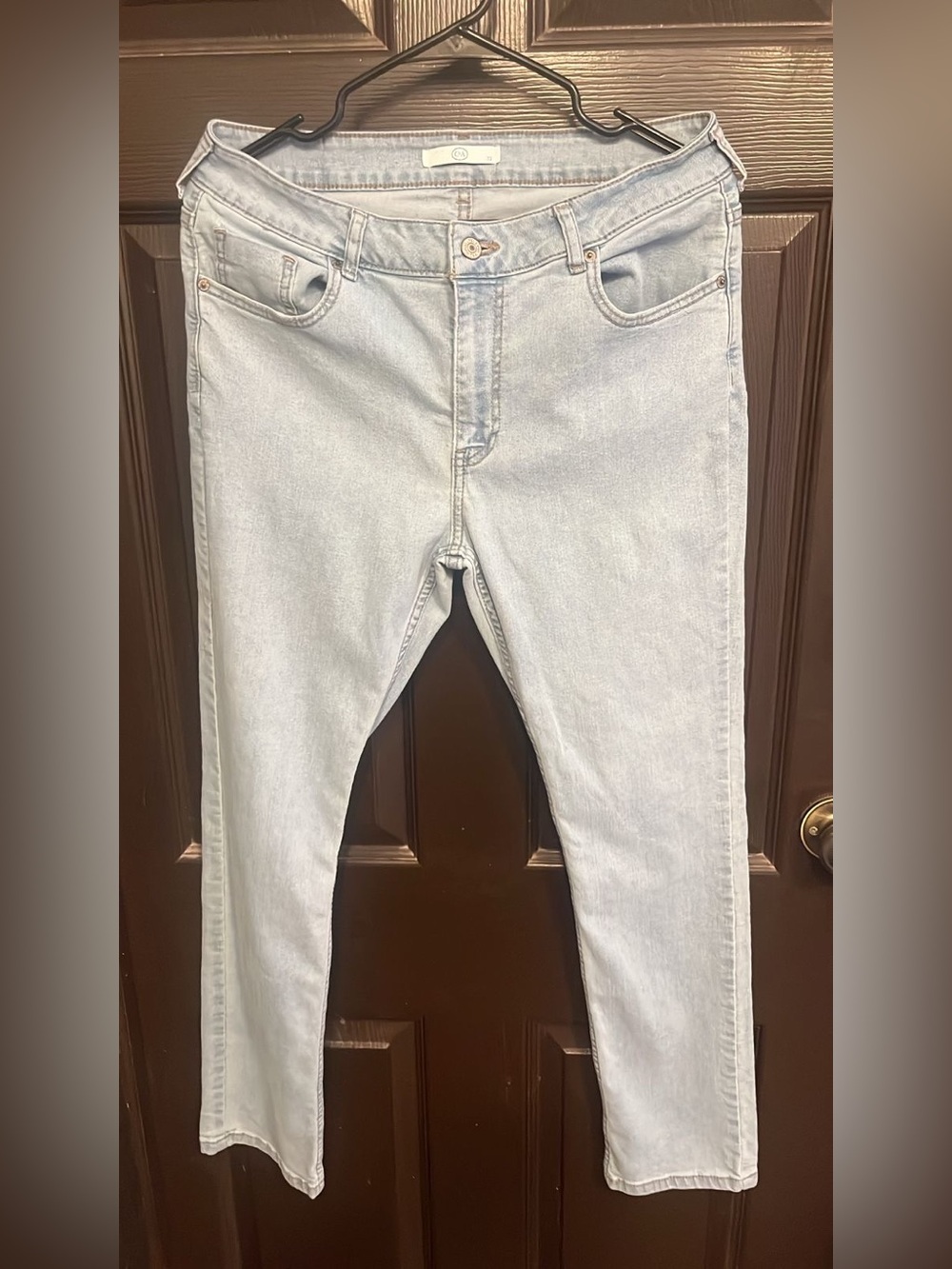C&A Men's Skinny Jeans in Light Blue Wash
